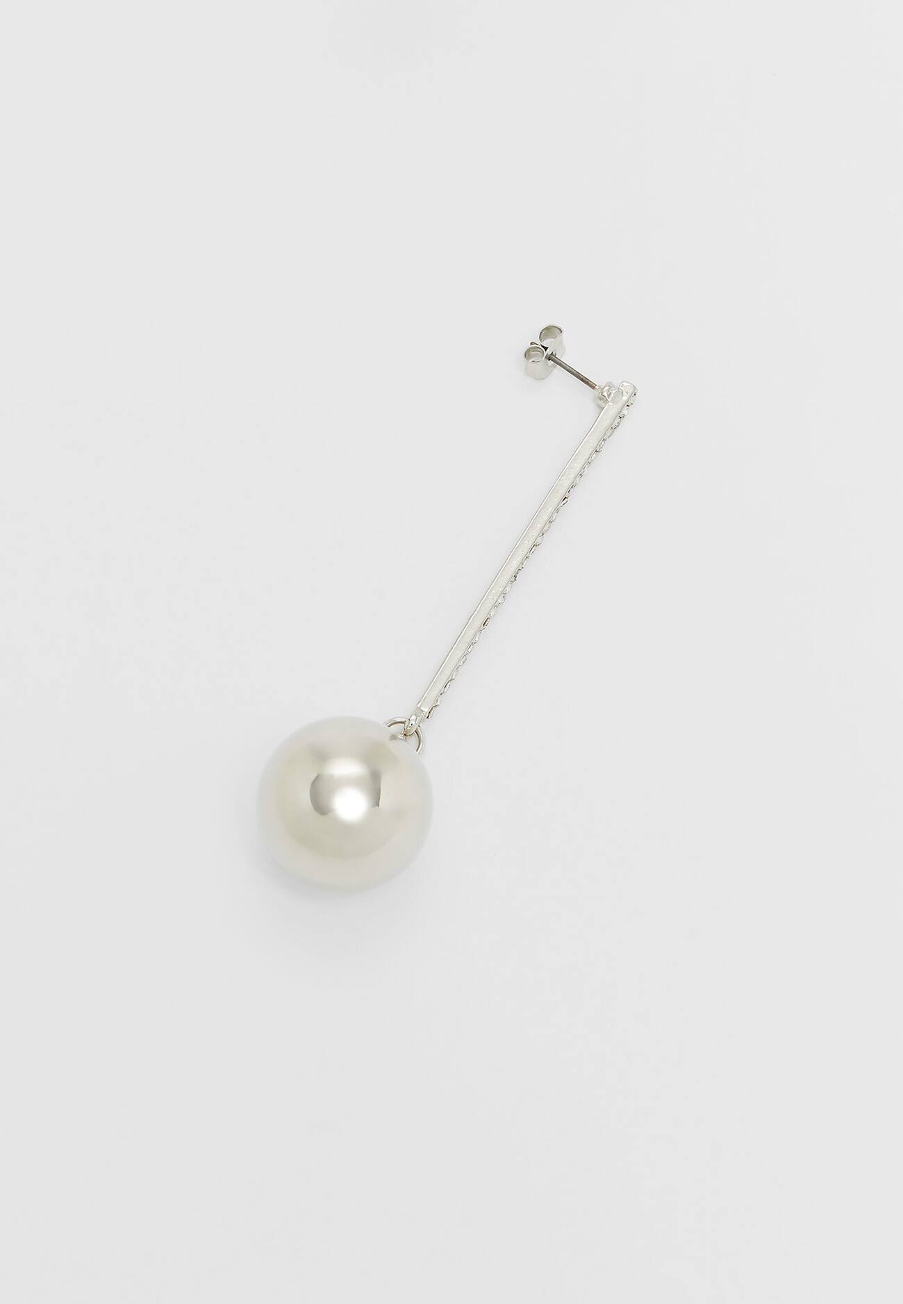 Brincos pendentes de bola com strass