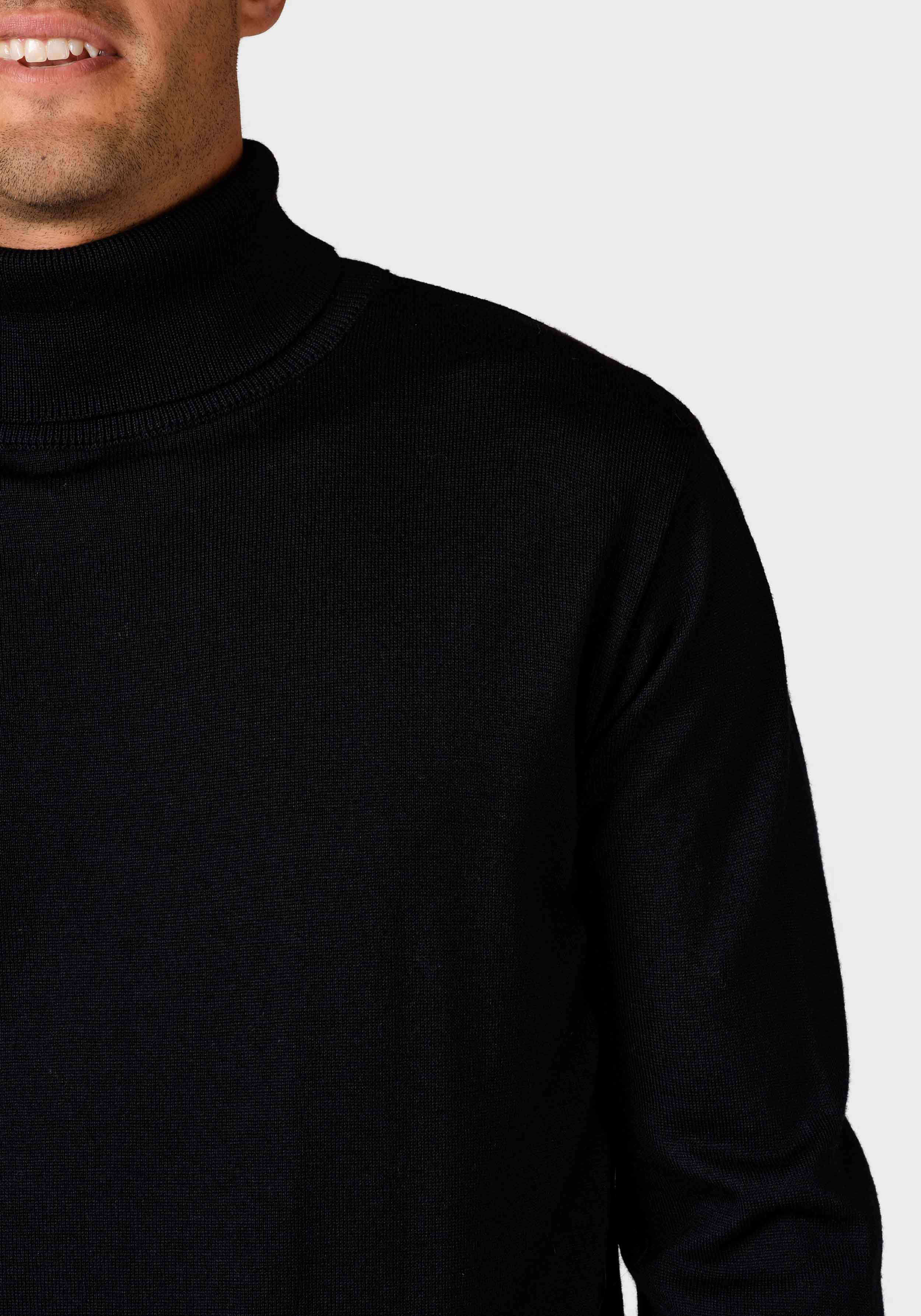 Klitmøller Collective Merino-Rollkragenpullover Anders Knit Black