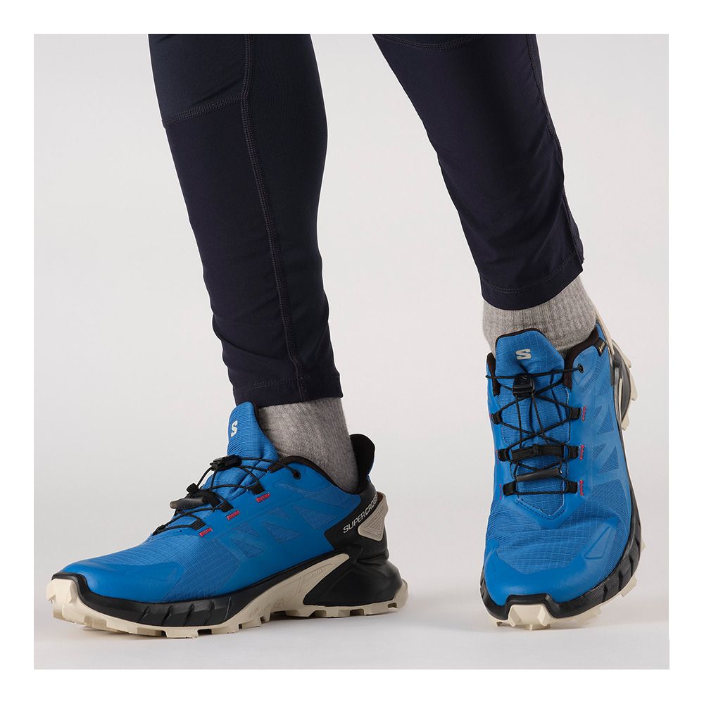 Salomon SUPERCROSS 4 GTX - Chaussures trail Homme nautical blue