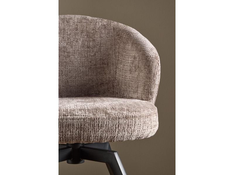 AC Design Stuhl Darlene 1 Stück, Braun Eleganter Esszimmerstuhl mit bequemem Sitz