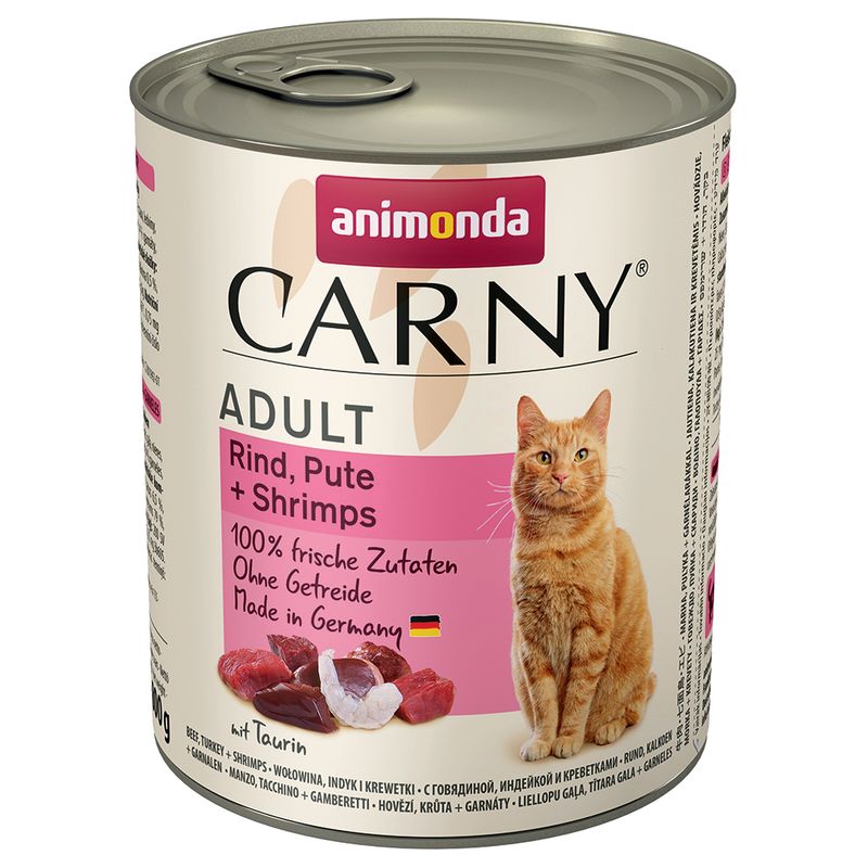 Lot 3 saveurs animonda Carny Adult 6 x 800 g