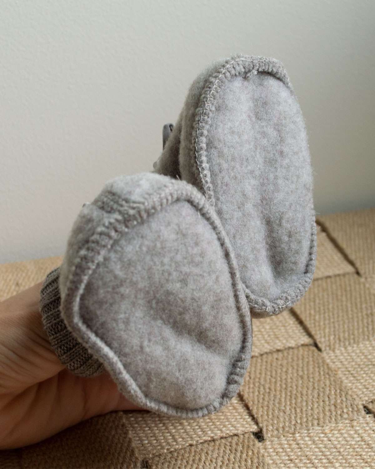 Ulltøfler i tykk ullfleece – 100% Merino – Heavy Basic