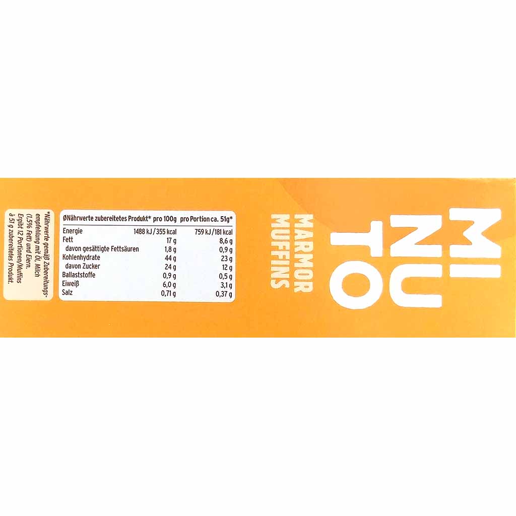 Minuto Backmischung Marmor Muffins 325g MHD:31.12.24