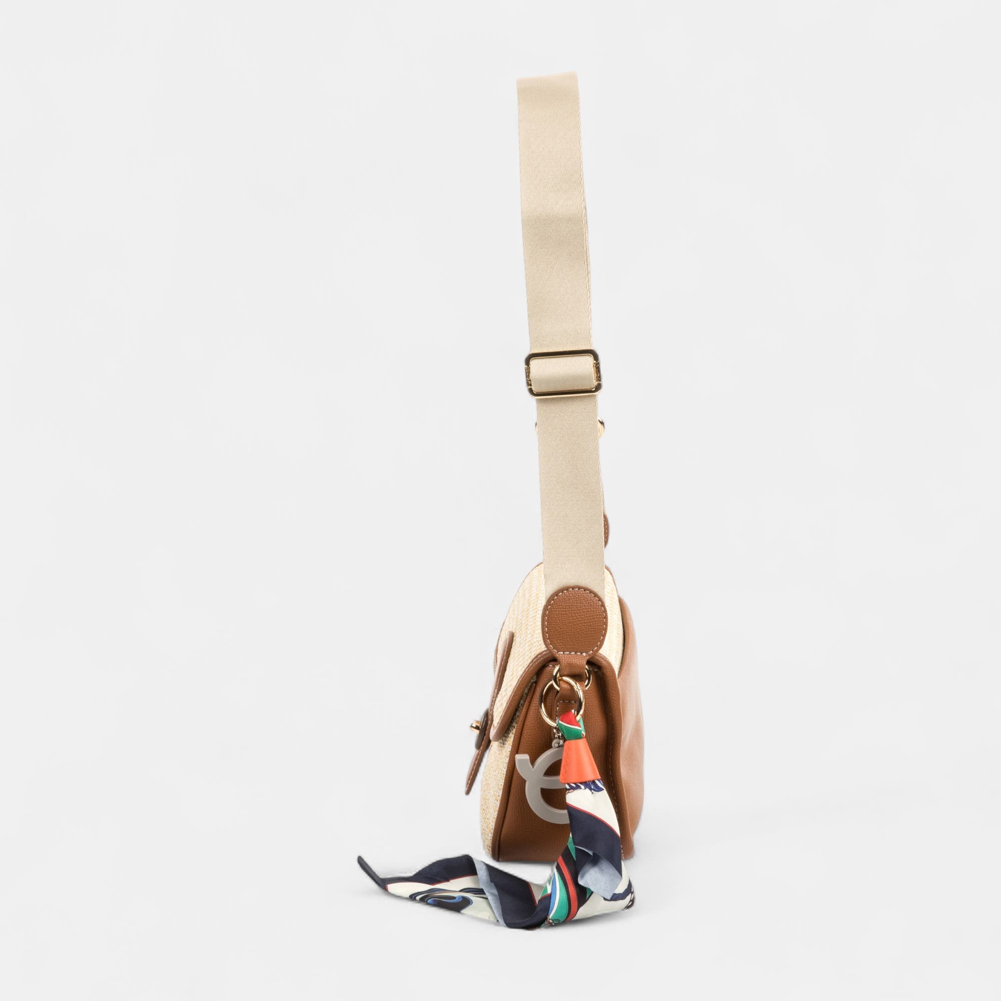 Sac bandoulière beige
