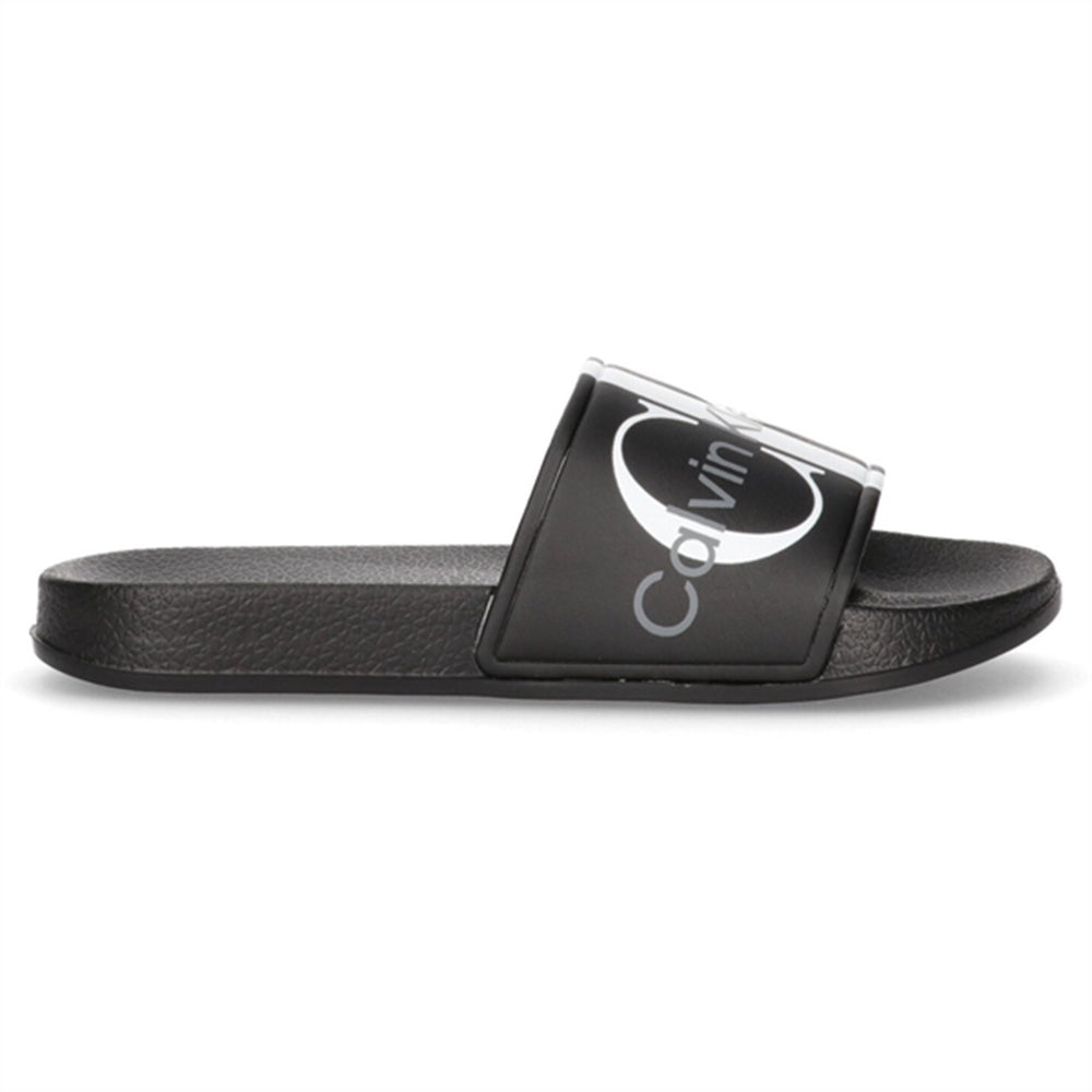Køb Calvin Klein Logo Pool Slide Black