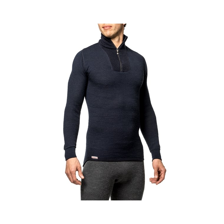 Woolpower Zip Turtleneck 200 Dark Navy