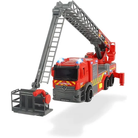 Dickie Toys Feuerwehrauto mit Drehleiter, Licht und Sound