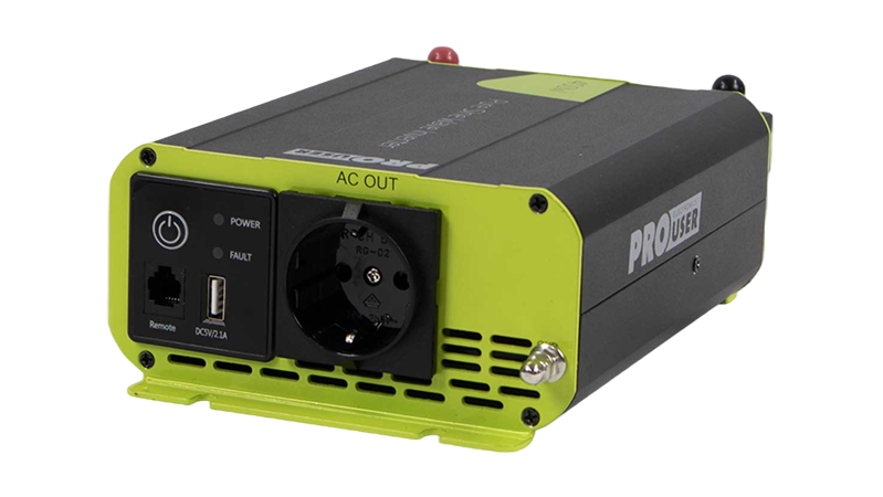 Sinus omvormer 400W/800W 230V/USB