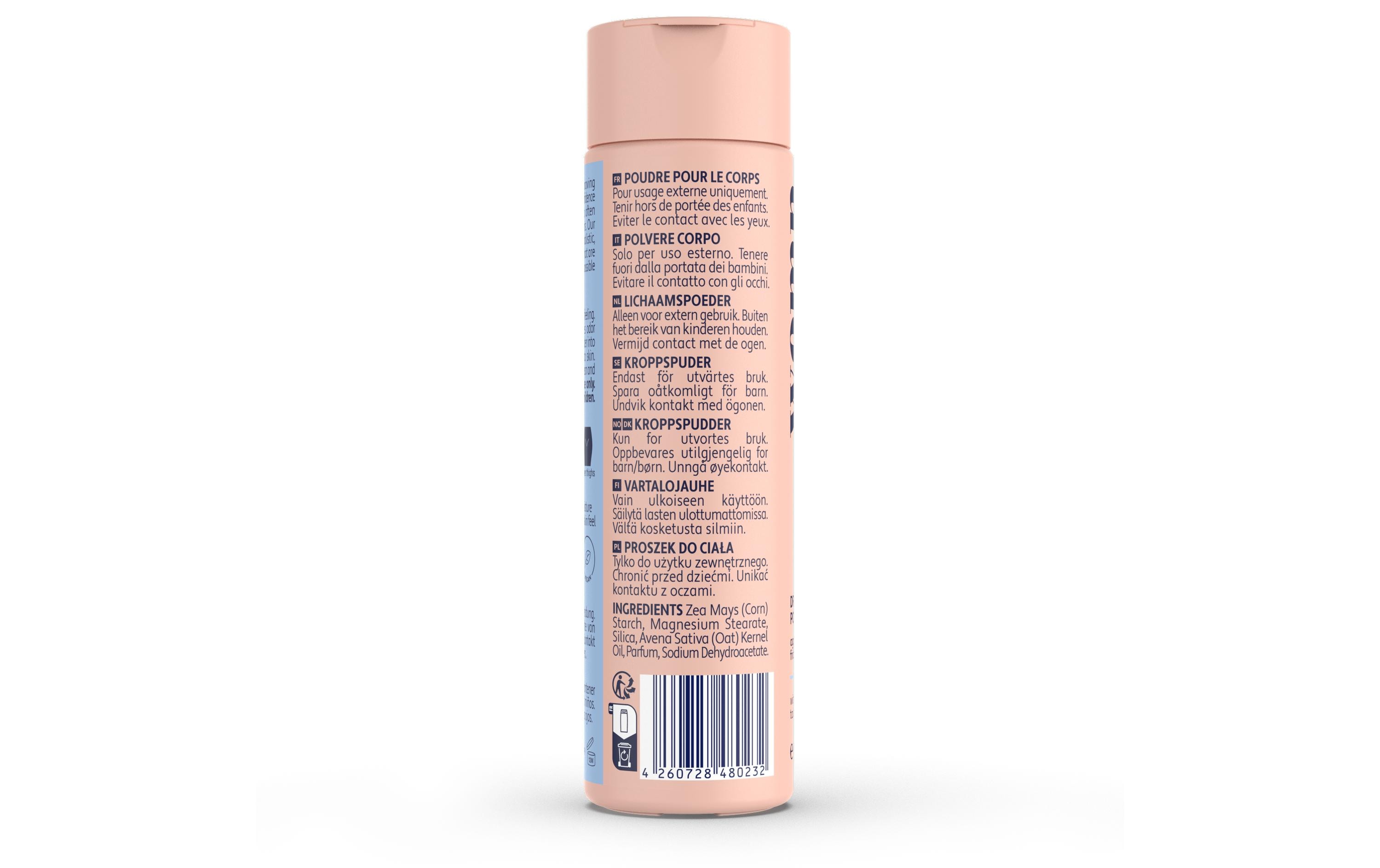 Körperpuder Dry and Fresh 100 gPuder sorgt für Schutz vor Nässe, Schweissgeruch und Wundscheuern