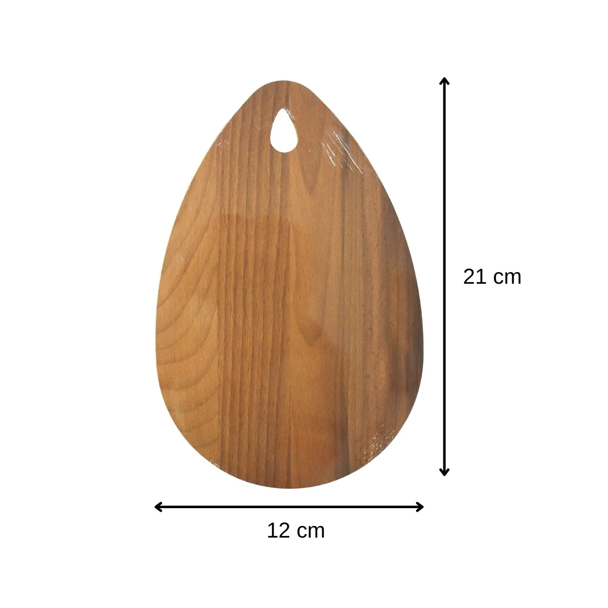 Planche à découper ovale, hêtre foncé 21 x 12 cm Wood Edition Fackelma