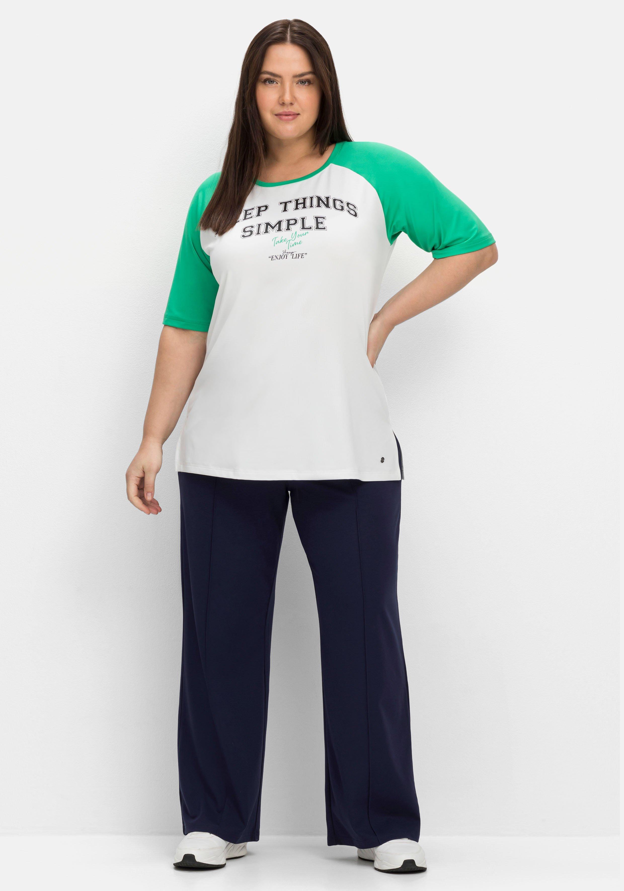 Weite Sporthose mit Teilungsnaht vorn