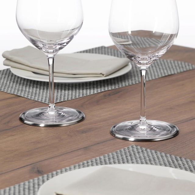 WMF Untersetzer LOFT BAR 6er Set rund 9,5 cm silberfarbig