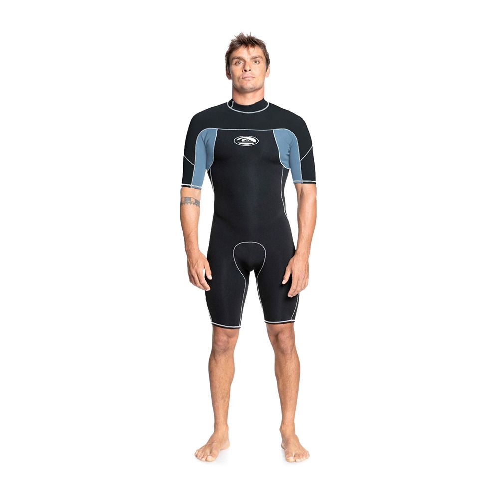 Quiksilver CAPSULE SATURN BZ - Combinaison shorty 2/2 mm Homme black/provincial blue