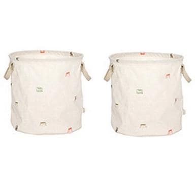 Spielzeugkorb Moira 2 Stück, 32 x 32 cm, Weiss2-er Set Spielzeugkörbe
