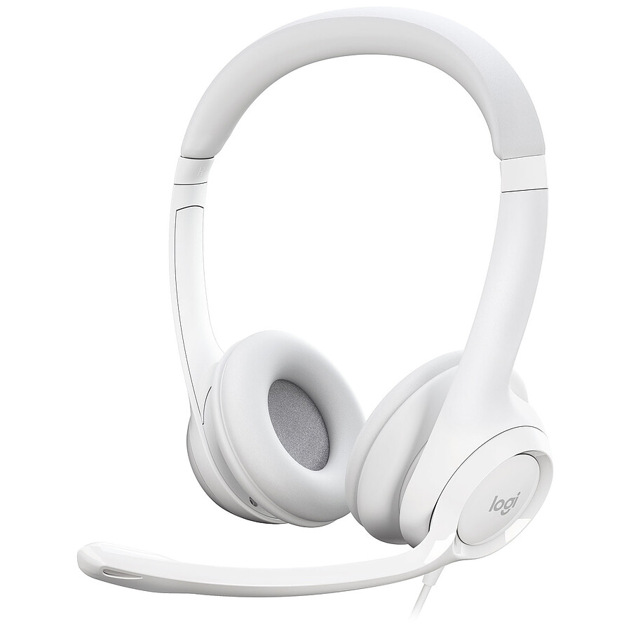 Logitech USB Headset H390 - Blanc cassé