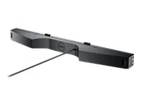 Dell Pro Stereo Soundbar AE515M - Lydbar - til skærm - USB - 5 Watt - sort - for Dell E1914, E1916, E2014, E2016, E2214, E2214, E2216, E2218, E2219, E2316, E2318, E2414, E2417, E2418, P1917, P2016, P2017, P2018, P2214, P2217, P2219, P2317, P2319, P24