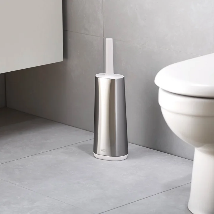 Joseph Joseph - Flex Steel Toilettenbürste Lite, Edelstahl / weiss