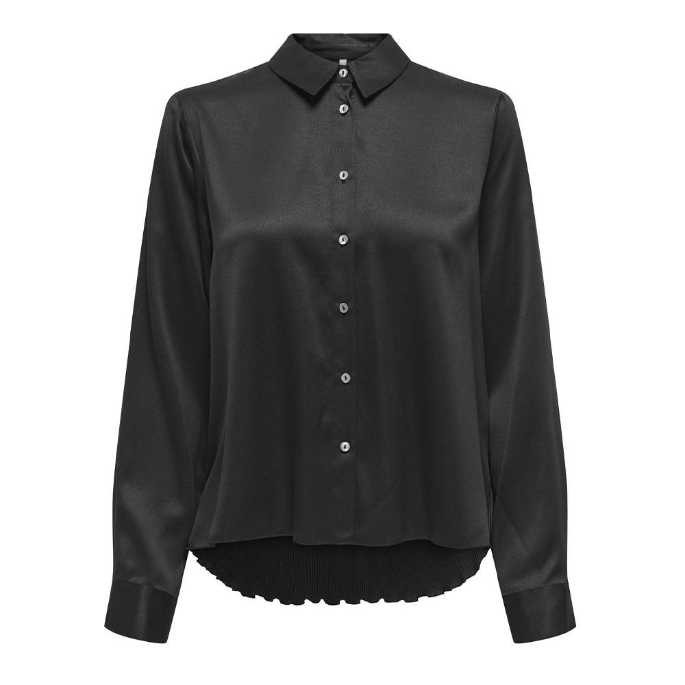 Only Chemisier Noir Femme Only Plisse