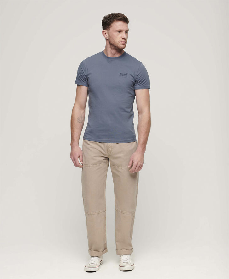 Superdry ESSENTIAL LOGO EMB TEE UB Heritage washed blue