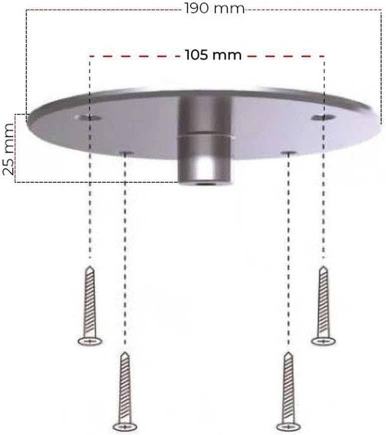 Aeris Deckenmontage, schwarzes Standardmodell, für den Cocoon Aeris Ethanolkamin, stilvoll und sicher, modernes Erscheinungsbild, für eine gemütliche Atmosphäre.