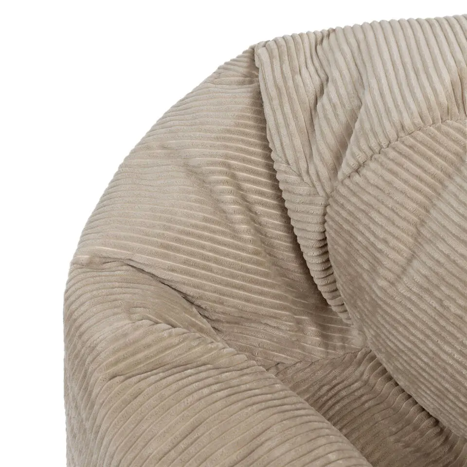 icon - Kingston XL Zitzak Fauteuil - Ribfluweel - Beige