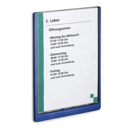 Durable 486707 Türschild Click Sign A4, dunkelblau