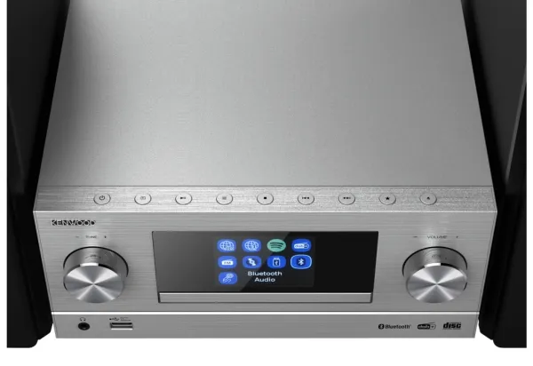 Kenwood M-9000S - Mikrosystem - 2 x 50 Watt - sølv