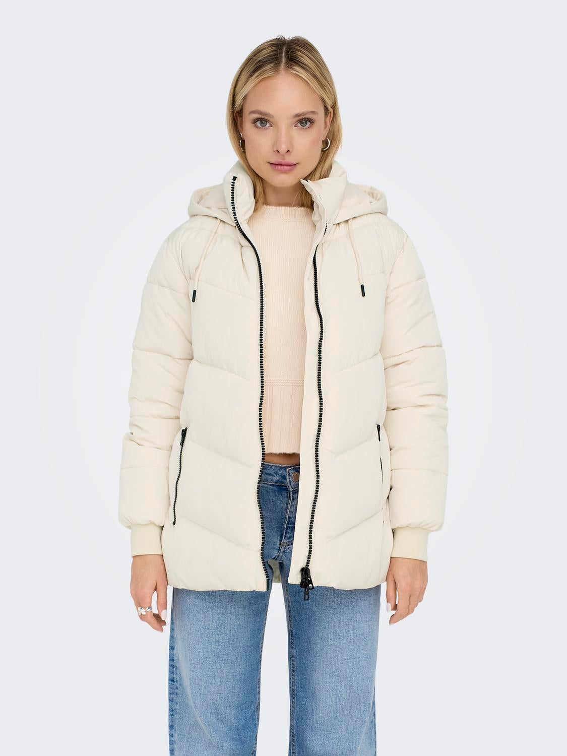 ONLMADDIE Steppmantel Whitecap Gray