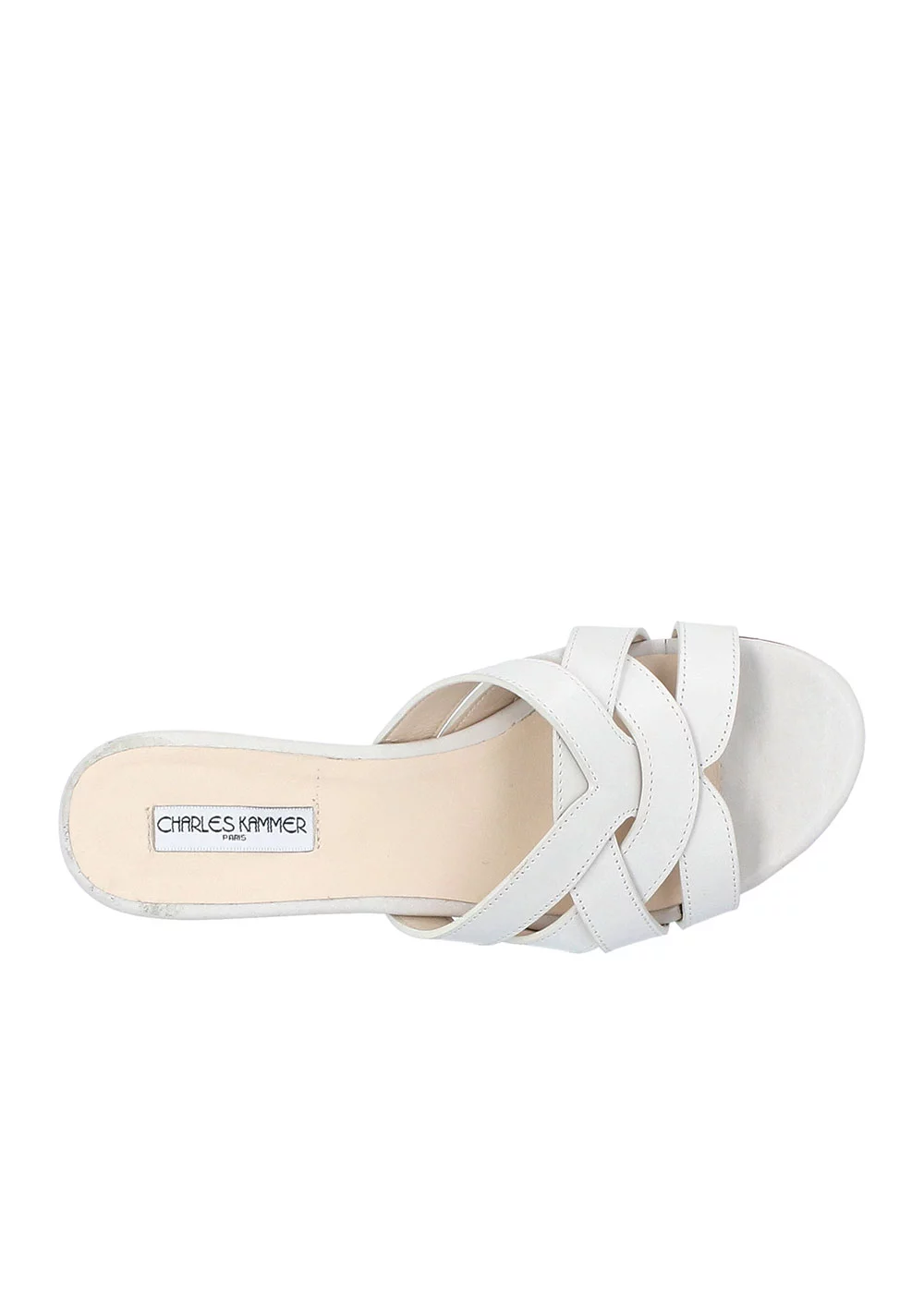 MULE RAMBUTEAU CUIR BLANC