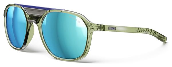 Lunettes Julbo Slack Cover - Spectron HD 4 Polarized - Vert Army Translucide Brillant/Gris