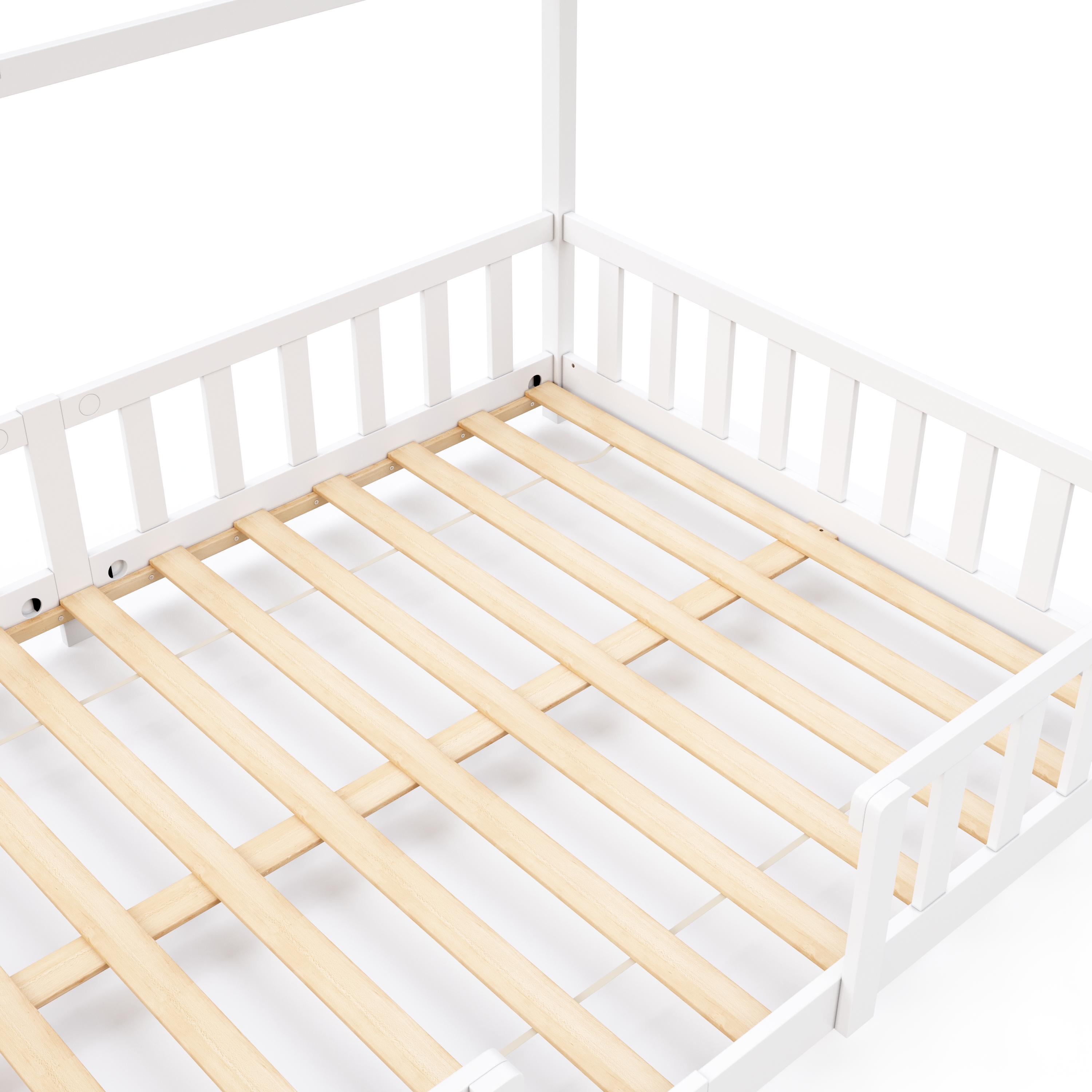 Kinderbett MAISON 120 x 200 cm weiss