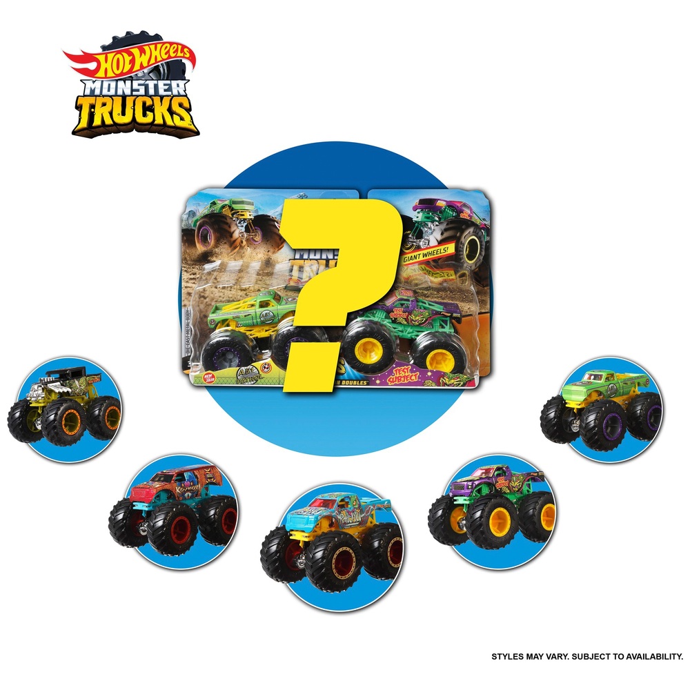 Hot Wheels Monster Trucks 1:64 2er-Pack Sortiment