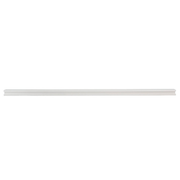 Poteau PVC blanc 3 rainures + 2 profils de finition - H. 2,40 m
