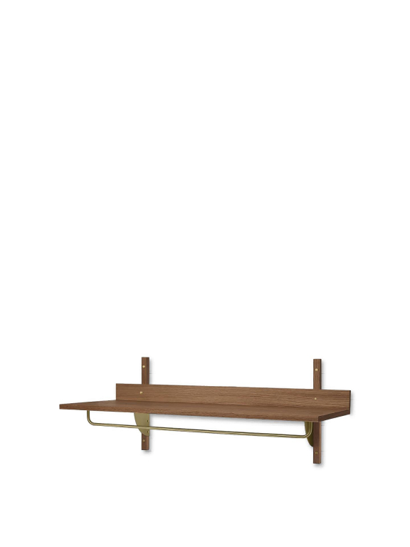 Ferm Living Sector Rack wandkapstok Oak/Brass