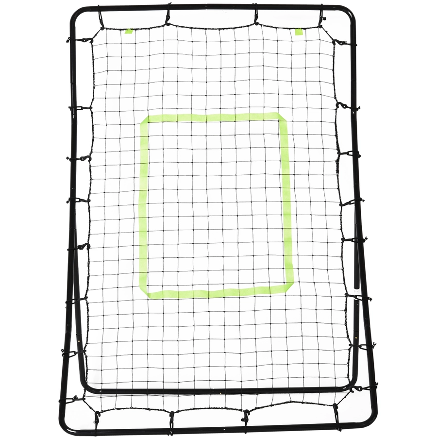 HOMCOM Fußball Rebounder schwarz