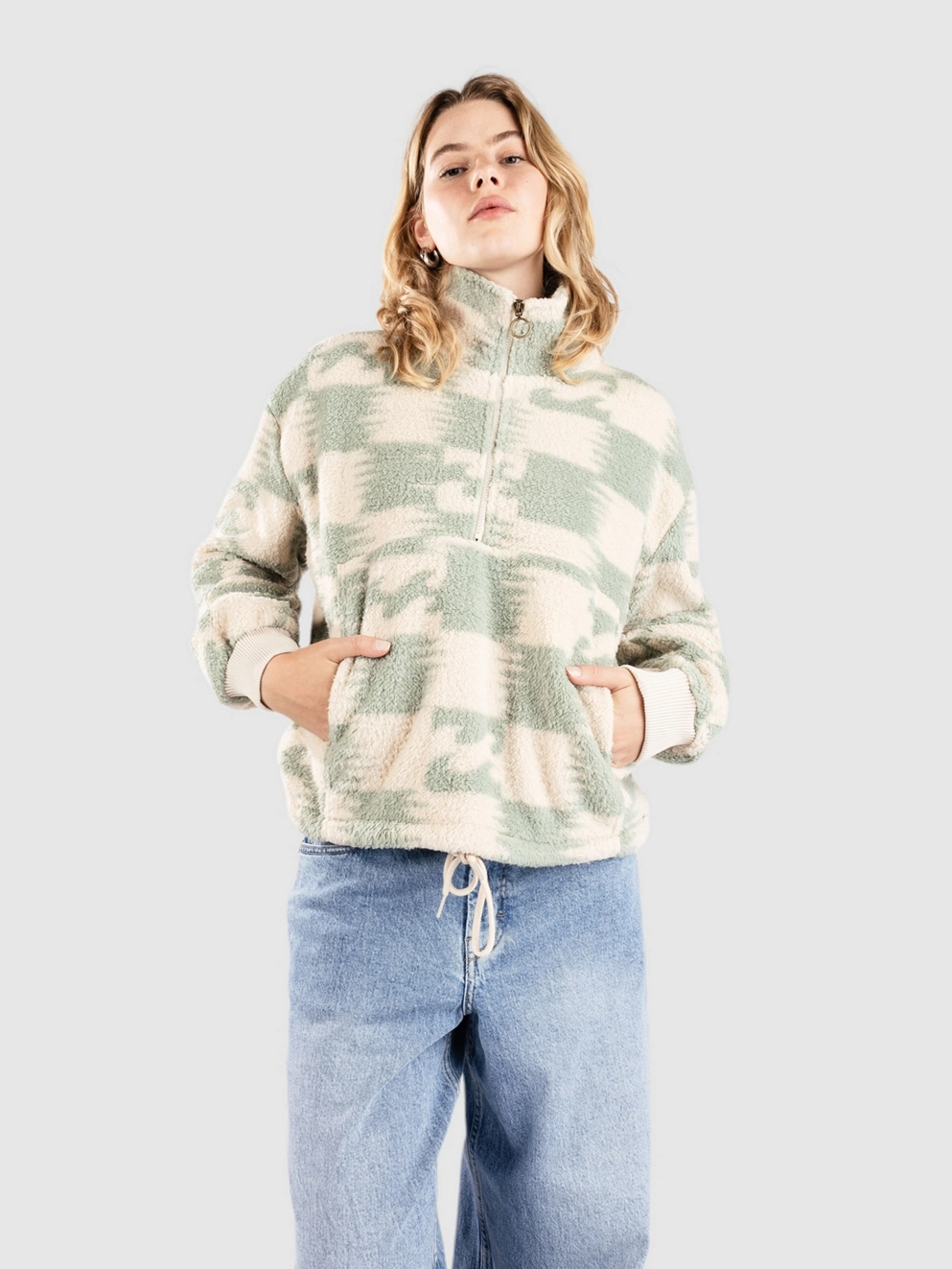 Billabong Time Off Zip Hoodie crystal cove
