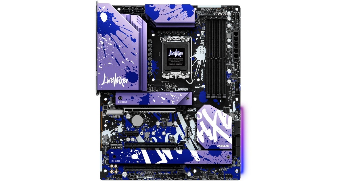 ASRockZ790 LIVE MIXER socket 1700 moederbord  (RAID, 2.5Gb-LAN, Sound, ATX)