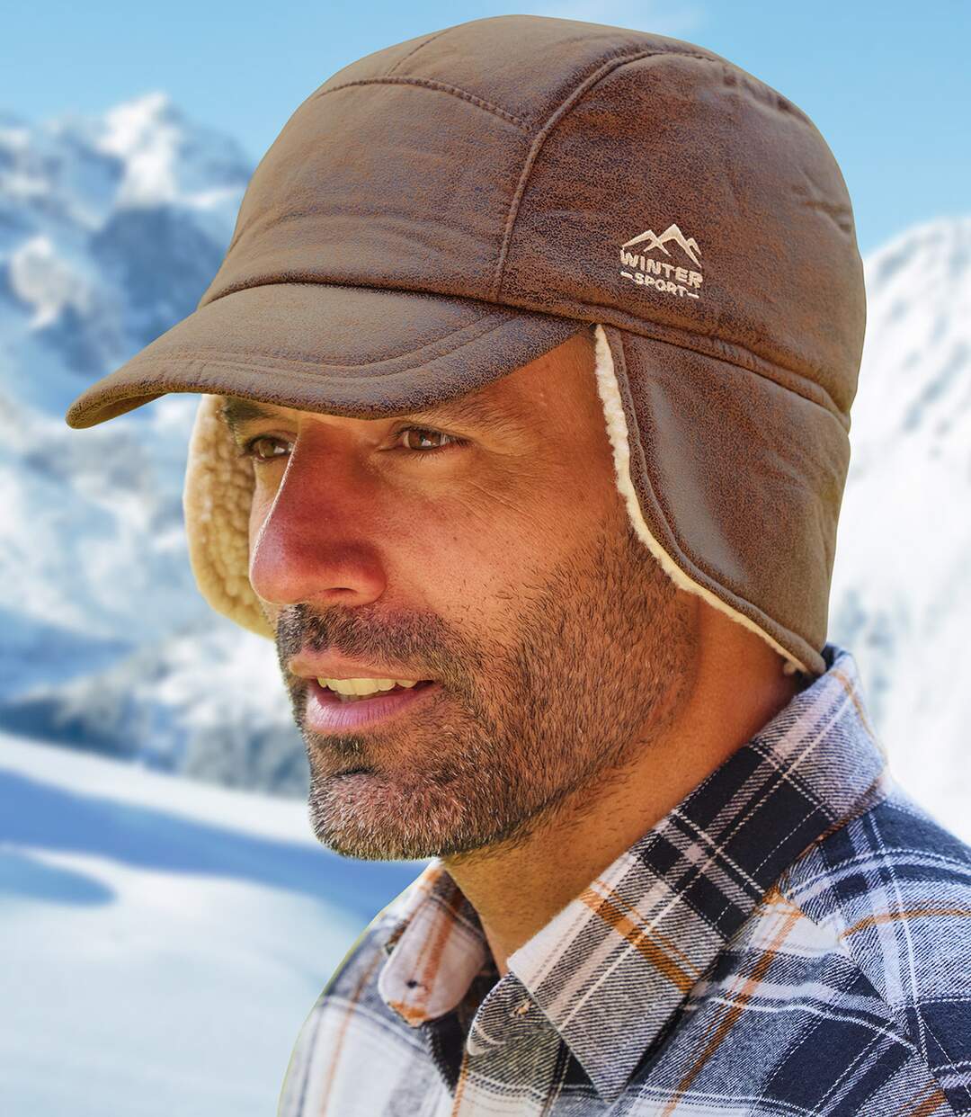 Casquette Cache-Oreilles Doublée Sherpa