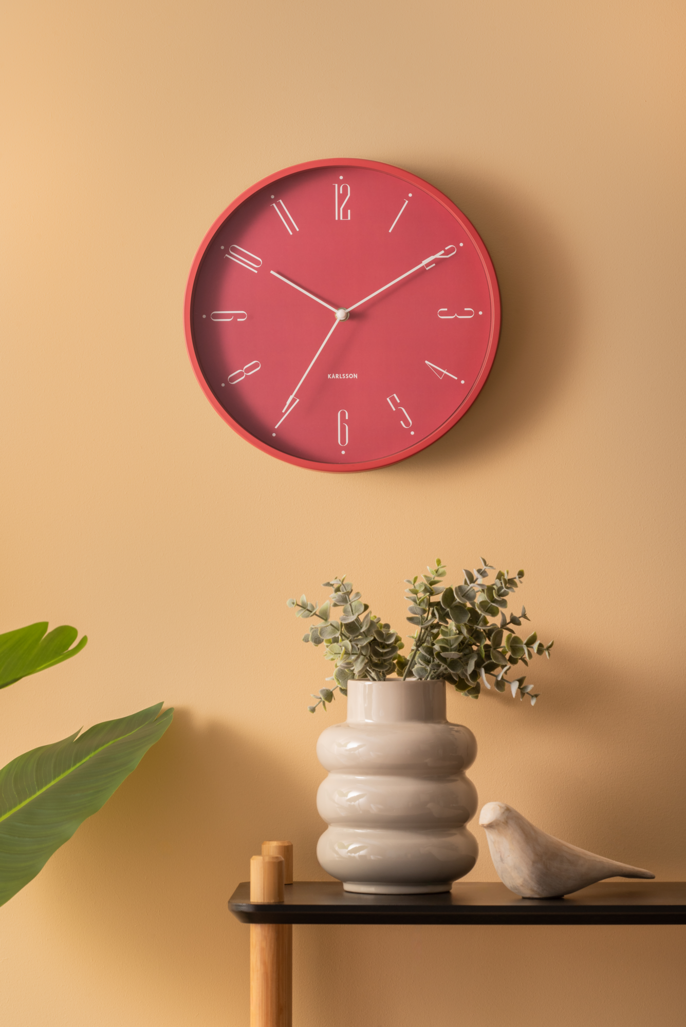 Wall clock Regal Numbers white