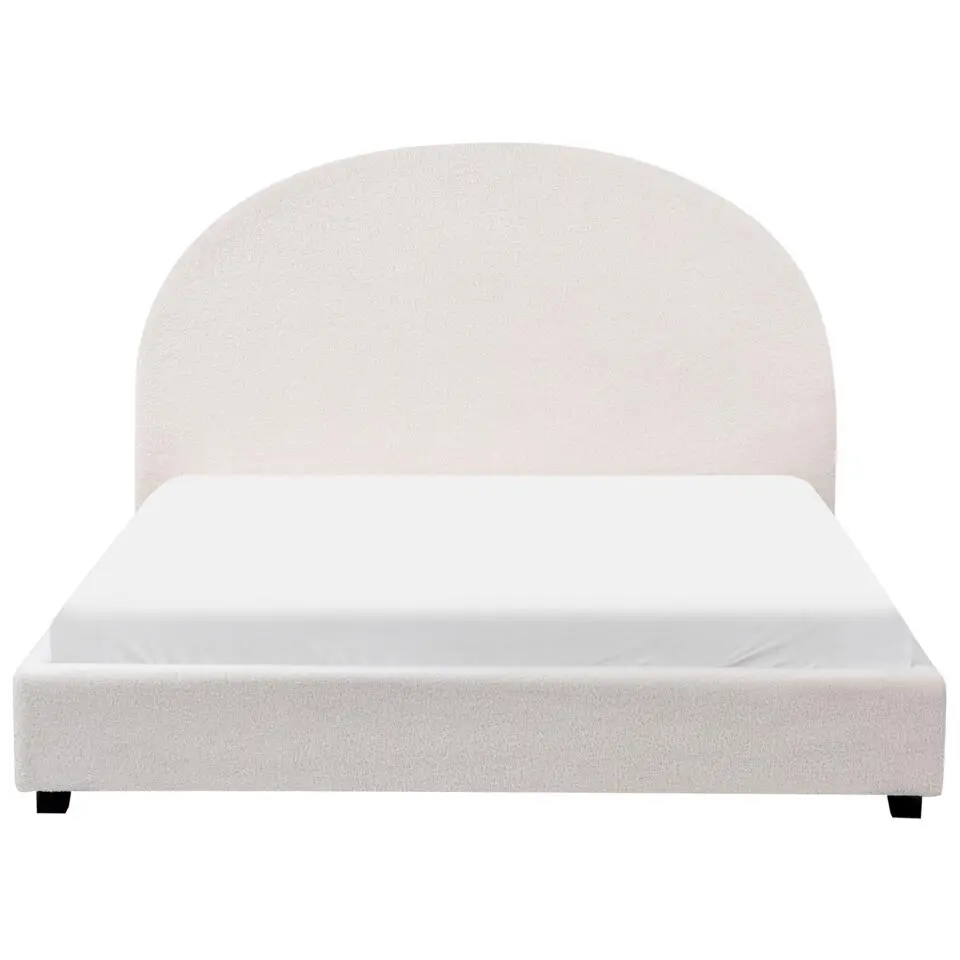 VAUCLUSE - Tweepersoonsbed - Gebroken wit - 140 x 200 cm - Bouclé