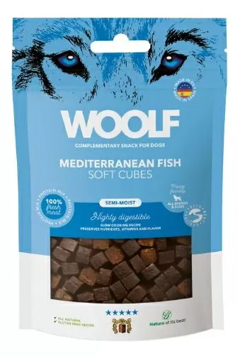Woolf Soft Cubes - Mediteranean Fish - 100 g.