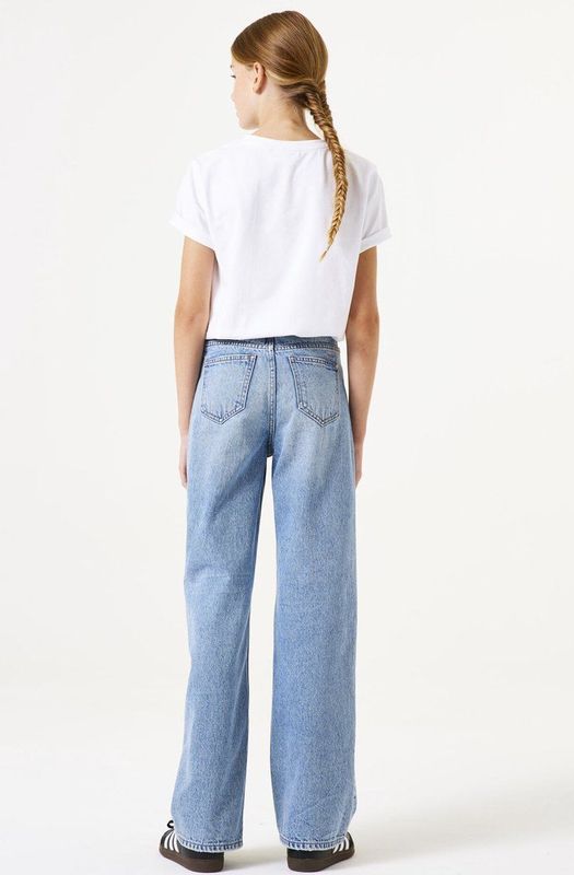 GARCIA Ilvy Jeans - Blauw - Straight Fit - High Waist - 5-Pocket