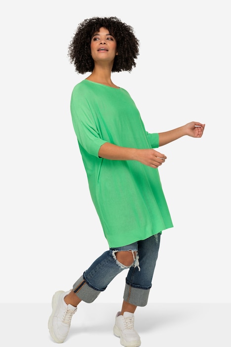 Pullover, oversized, Rundhals, Langarm