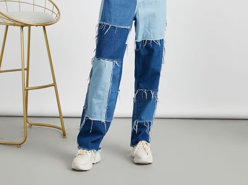 Pandaramma - Off-shoulder crop top met gerimpelde rand en strik aan de voorkant