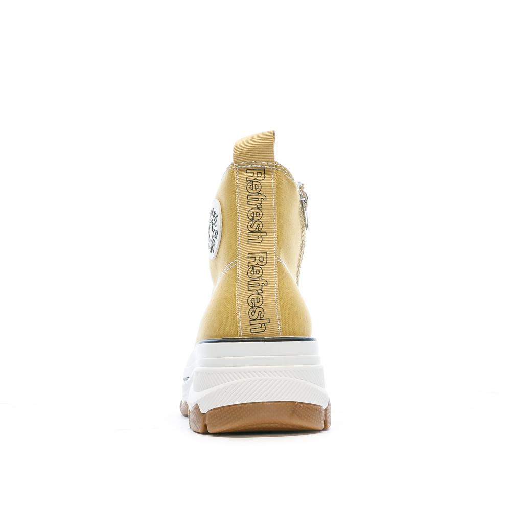Baskets Jaune Femme Refresh Lona