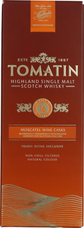 TOMATIN 16 YEARS MOSCATEL FINISH 70CL
