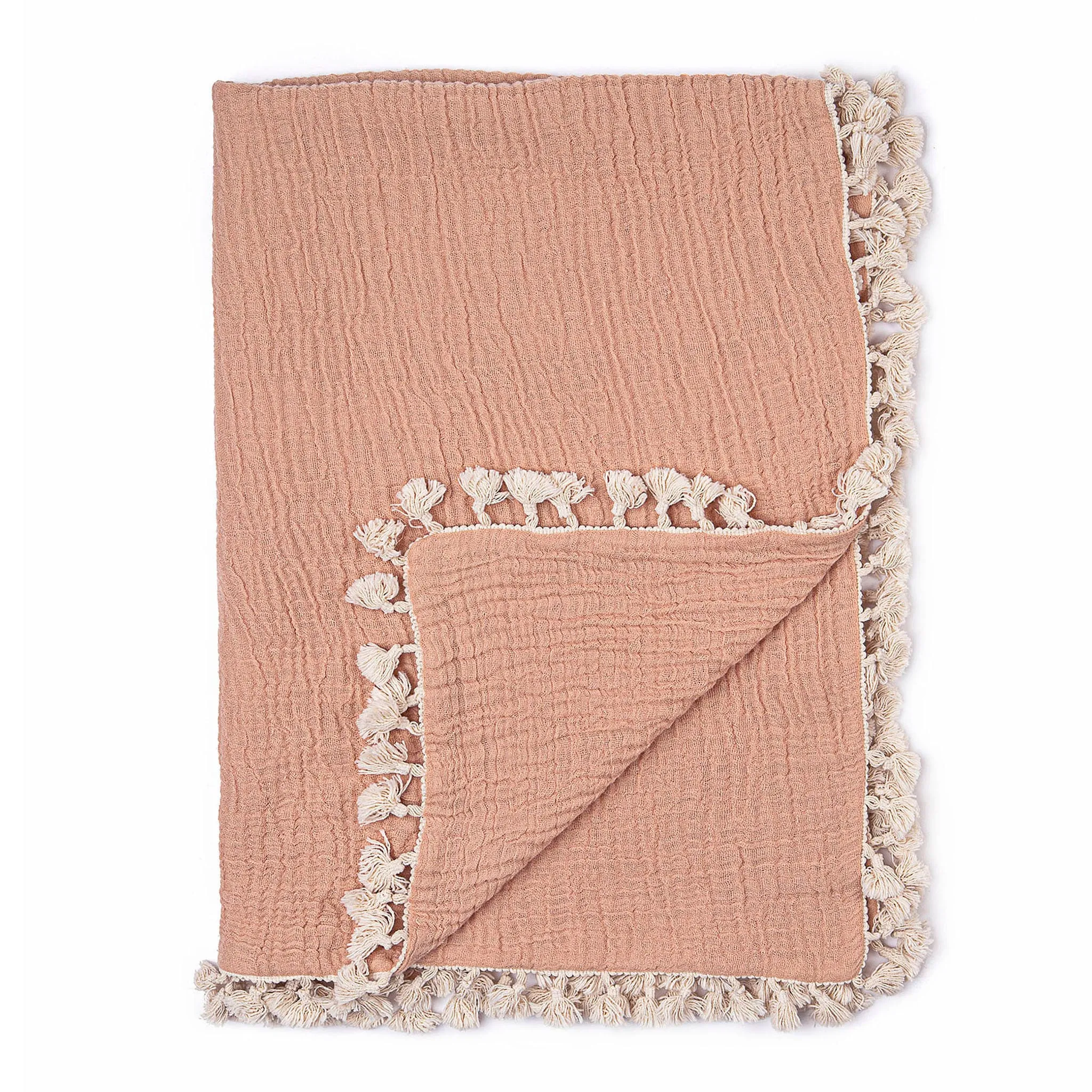 Crane Couverture Mousseline Rose