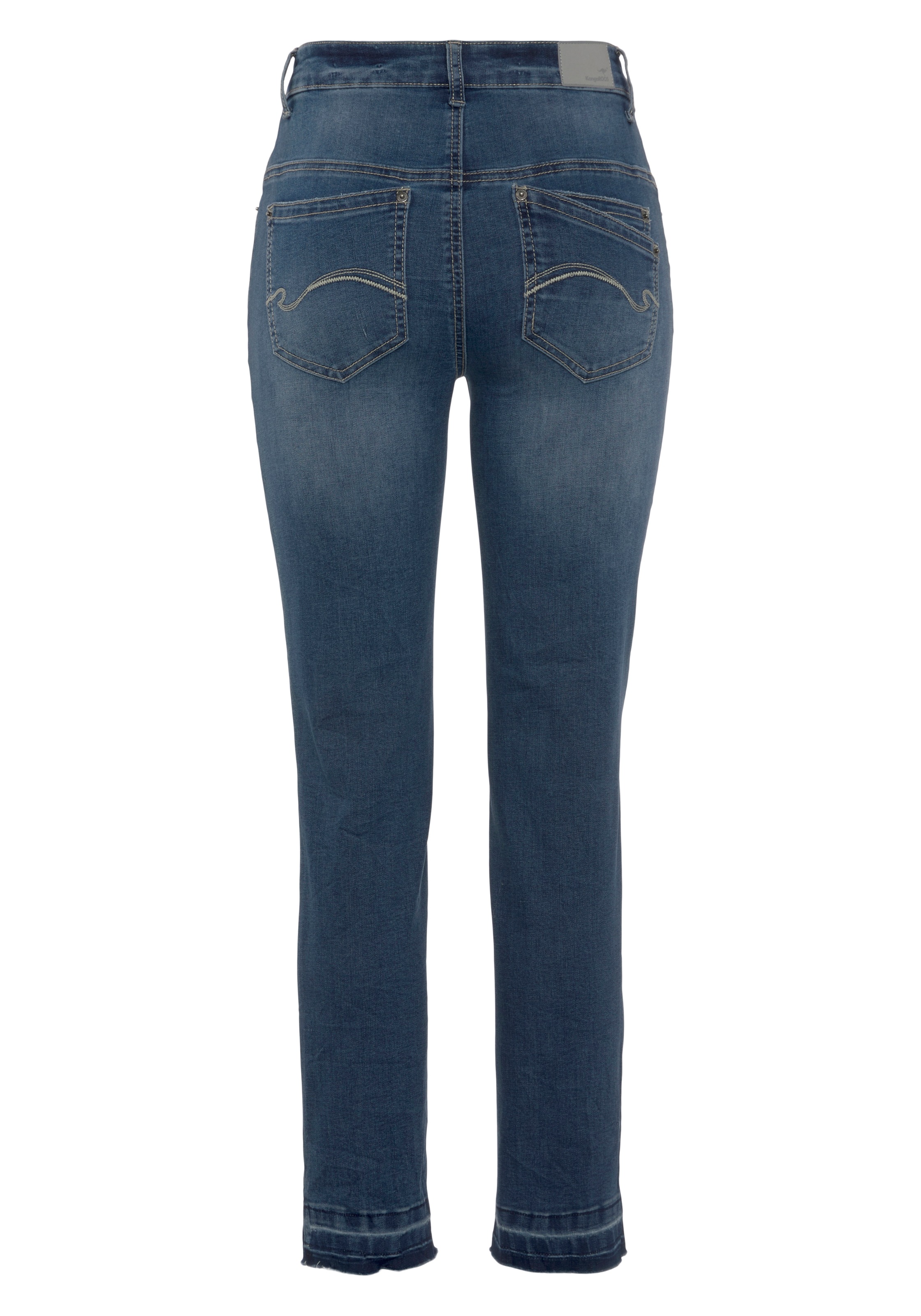 KangaROOS 7/8-Jeans »CULOTTE-JEANS«, gerade Passform,  modische Abriebeffekte,  normale Leibhöhe