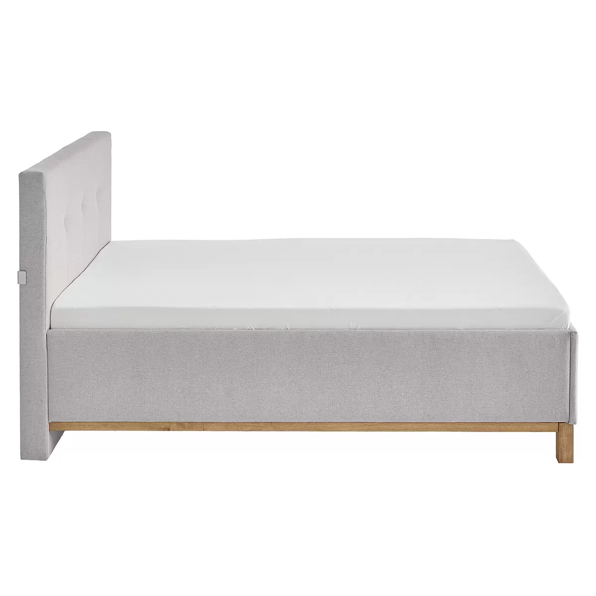 Polsterbett Catania II 140x200 Silber