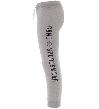 GANT Jogginghosen - Wappen Shield - Grau Meliert m. Navy